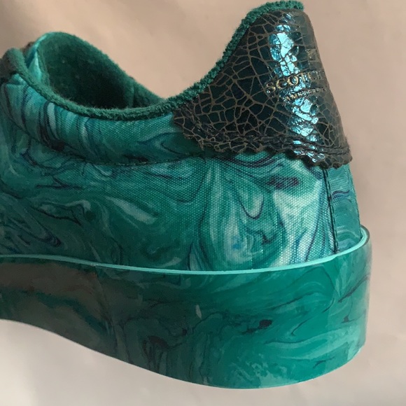 Scotch & Soda Marble Green Sneakers - Picture 7 of 10